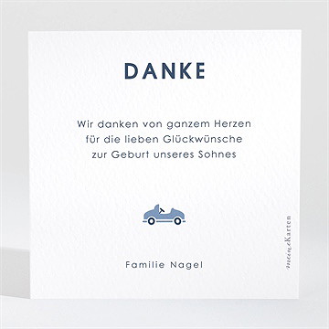 Dankeskarte Geburt My Little Sailor - Vue 2