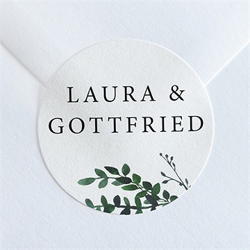 Aufkleber Hochzeit Waldrand