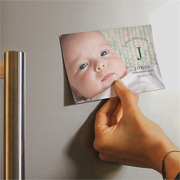 Geburtskarte Magnetkarte Kleines Portrait - Vue 2