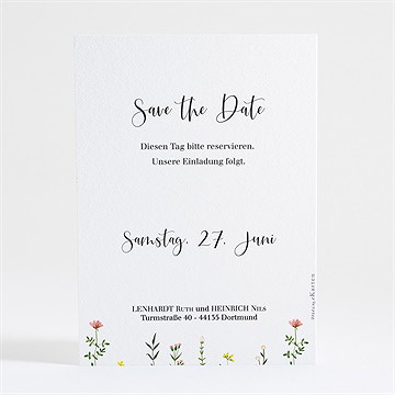 Save the Date Karte frühlingsfreude - Vue 2