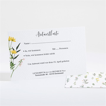 Antwortkarte Hochzeit frühlingsfreude