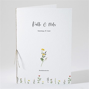 Kirchenheft Hochzeit frühlingsfreude