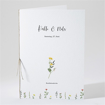 Kirchenheft Hochzeit frühlingsfreude