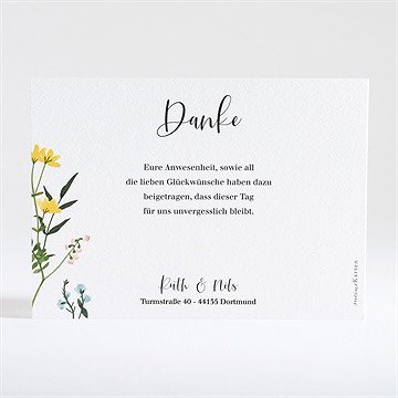 Dankeskarte Hochzeit frühlingsfreude - Vue 2