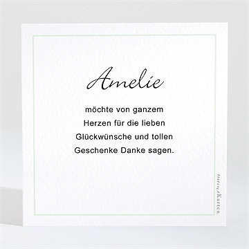 Dankeskarte Geburt Kleine Schühchen - Vue 2