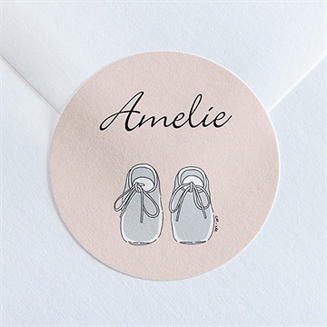 Sticker Geburt kleine schühchen