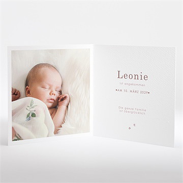 Geburtskarte wiege mädchen - Vue 2