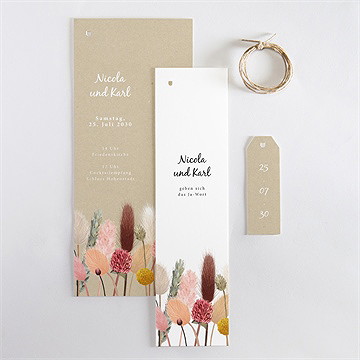 Hochzeitseinladung Feldblumenstrauß - vue 4