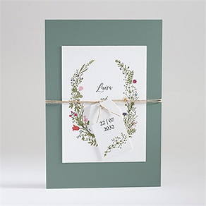 Hochzeitseinladung gravur mit ländlichem motiv
