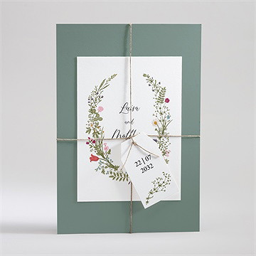 Hochzeitseinladung Gravur Mit Ländlichem Motiv - Vue 3