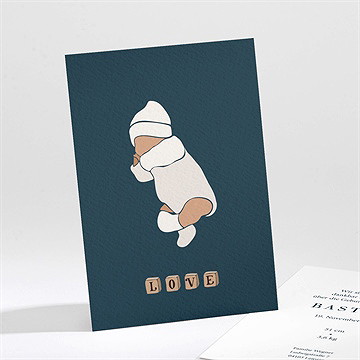 Geburtskarte Kleine Vintage Würfel