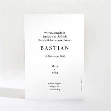 Geburtskarte Kleine Vintage Würfel - Vue 2