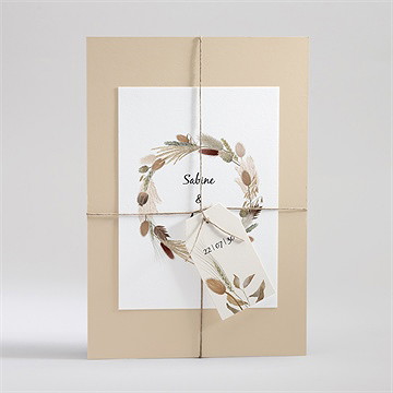 Hochzeitseinladung Herbstkranz - vue 3