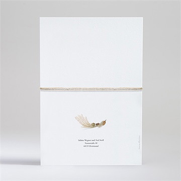 Hochzeitseinladung Herbstkranz - Vue 4