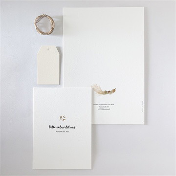 Hochzeitseinladung Herbstkranz - Vue 6