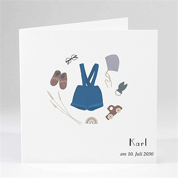 Geburtskarte Meine Kleinen Sachen Jungen