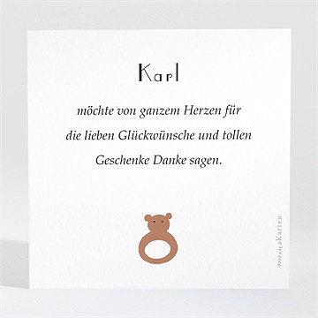 Dankeskarte Geburt Meine Kleinen Sachen Jungen - Vue 2