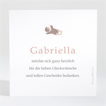 Dankeskarte Geburt Hübsche zeichnung