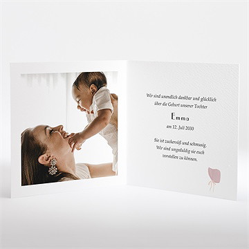 Geburtskarte meine kleinen sachen mädchen - vue 2