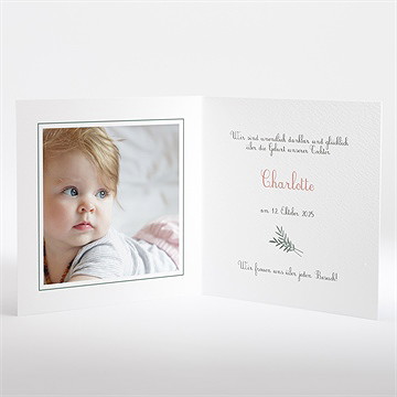 Geburtskarte Meine Kleinen Sachen - Intérieur du faire-part