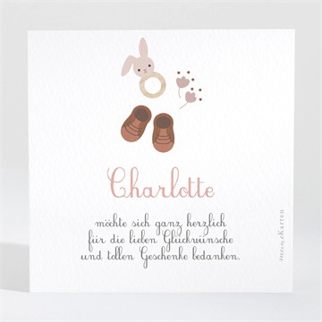 Dankeskarte Geburt Meine kleinen sachen