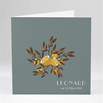 Geburtskarte Zitronen