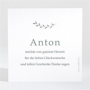 Dankeskarte Geburt großer bruder