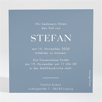 Trauerkarte für immer - vue 2