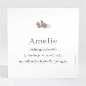 Dankeskarte Geburt große schwester