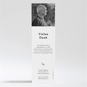 Trauerdanksagung Sein Roman - vue 2