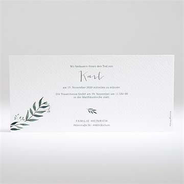 Trauerkarte erinnerung - vue 2