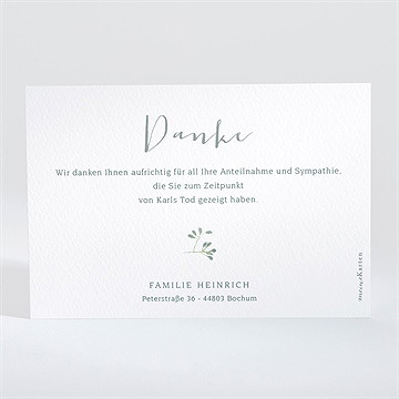 Trauerdanksagung Erinnerung - Quer 1 - vue 2