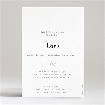 Trauerkarte wie sein blick - vue 2