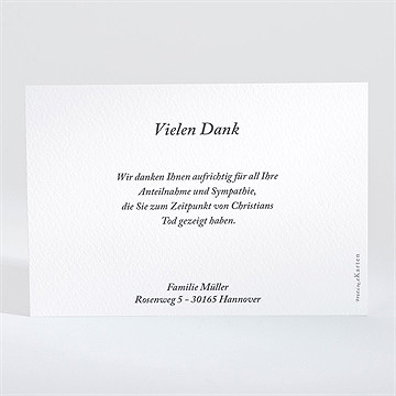 Trauerdanksagung einfache eleganz - vue 2