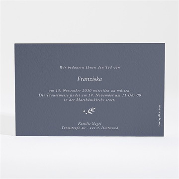 Trauerkarte schöne nostalgie - vue 4