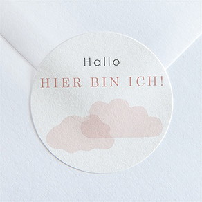 Sticker Geburt kleiner wal