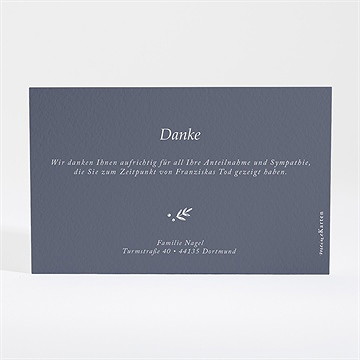 Trauerdanksagung Schöne Nostalgie - vue 4