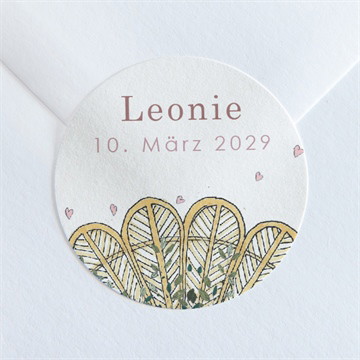 Sticker Geburt Wiege mädchen