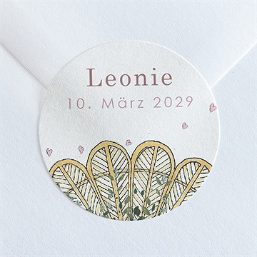 Sticker Geburt Wiege Mädchen