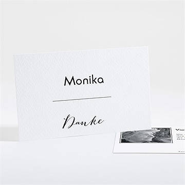 Trauerdanksagung Silberne Initiale