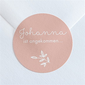 Sticker Geburt einfacher rahmen und foto