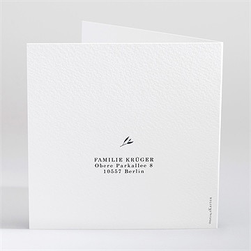 Trauerkarte filigraner blätterkanz - vue 4