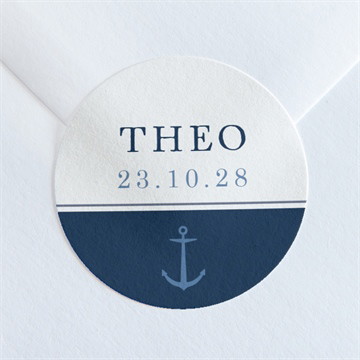 Sticker Geburt Anker und muster