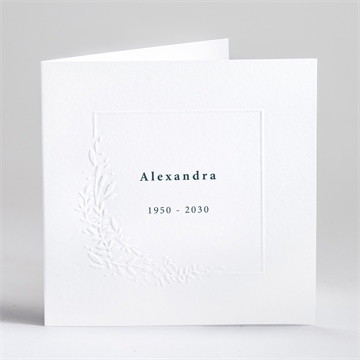 Trauerkarte blätterzweig