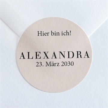 Sticker Geburt foto mit rahmen