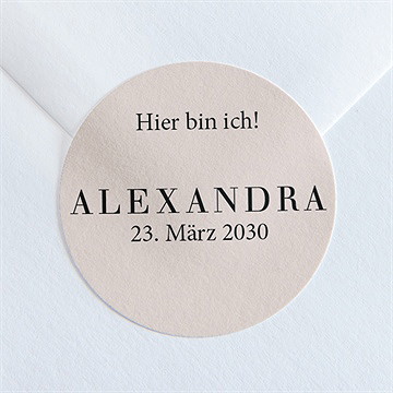 Sticker Geburt Foto Mit Rahmen