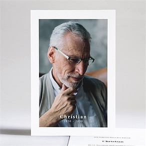 Trauerkarte klassisches porträt