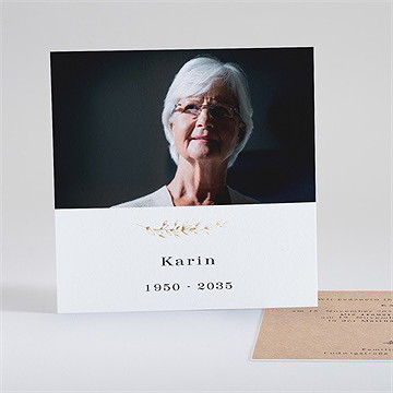 Trauerkarte in erinnerung