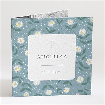 Trauerkarte blumige skizze