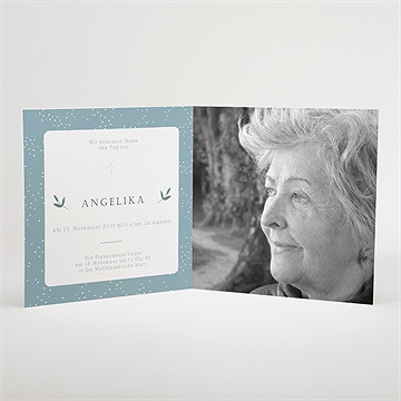 Trauerkarte blumige skizze - vue 3